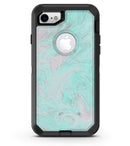 Teal Slate Marble Surface V23 - iPhone 7 or 8 OtterBox Case & Skin Kits