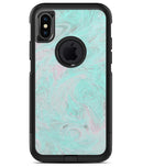 Teal Slate Marble Surface V23 - iPhone X OtterBox Case & Skin Kits