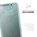 Teal Slate Marble Surface V23 - Protective Skin Wrap & Decal – Compatible with iPhone SE to iPhone 17 Pro Max (All Models)