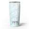 Teal Slate Marble Surface V39 - Skin Decal Vinyl Wrap Kit compatible with the Yeti Rambler Cooler Tumbler Cups