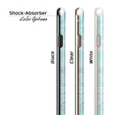 Teal Slate Marble Surface V39 iPhone 6/6s or 6/6s Plus 2-Piece Hybrid INK-Fuzed Case