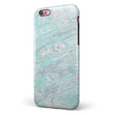 Teal Slate Marble Surface V39 iPhone 6/6s or 6/6s Plus 2-Piece Hybrid INK-Fuzed Case