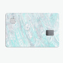 Teal Slate Marble Surface V39 - Premium Protective Decal Skin-Kit for the Apple Credit Card