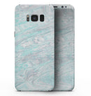 Teal Slate Marble Surface V39 - Samsung Galaxy S8 Full-Body Skin Kit
