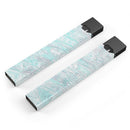 Teal Slate Marble Surface V39 - Premium Decal Protective Skin-Wrap Sticker compatible with the Juul Labs vaping device