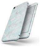 Teal Slate Marble Surface V39 - Skin-kit for the iPhone 8 or 8 Plus