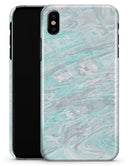 Teal Slate Marble Surface V39 - iPhone X Clipit Case
