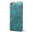 Teal Slate Marble Surface V48 iPhone 6/6s or 6/6s Plus 2-Piece Hybrid INK-Fuzed Case