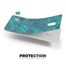 Teal Slate Marble Surface V48 - Premium Protective Decal Skin-Kit for the Apple Credit Card