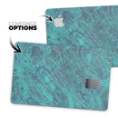 Teal Slate Marble Surface V48 - Premium Protective Decal Skin-Kit for the Apple Credit Card