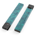 Teal Slate Marble Surface V48 - Premium Decal Protective Skin-Wrap Sticker compatible with the Juul Labs vaping device