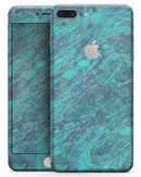 Teal Slate Marble Surface V48 - Skin-kit for the iPhone 8 or 8 Plus