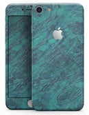 Teal Slate Marble Surface V48 - Skin-kit for the iPhone 8 or 8 Plus