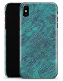 Teal Slate Marble Surface V48 - iPhone X Clipit Case