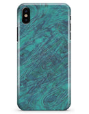 Teal Slate Marble Surface V48 - iPhone X Clipit Case
