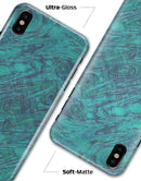Teal Slate Marble Surface V48 - iPhone X Clipit Case