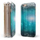 Teal Twilight Zone with Strikes of Lightening iPhone 6/6s or 6/6s Plus 2-Piece Hybrid INK-Fuzed Case