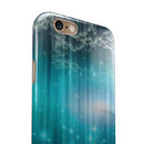 Teal Twilight Zone with Strikes of Lightening iPhone 6/6s or 6/6s Plus 2-Piece Hybrid INK-Fuzed Case