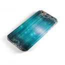 Teal Twilight Zone with Strikes of Lightening iPhone 6/6s or 6/6s Plus 2-Piece Hybrid INK-Fuzed Case