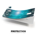 Teal Twilight Zone with Strikes of Lightening - Premium Protective Decal Skin-Kit for the Apple Credit Card