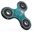 Teal Twilight Zone with Strikes of Lightening Full-Body Fidget Spinner Skin-Kit