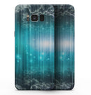 Teal Twilight Zone with Strikes of Lightening - Samsung Galaxy S8 Full-Body Skin Kit