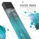 Teal Twilight Zone with Strikes of Lightening - Premium Decal Protective Skin-Wrap Sticker compatible with the Juul Labs vaping device