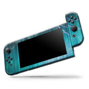 Teal Twilight Zone with Strikes of Lightening // Skin Decal Wrap Kit for Nintendo Switch Console & Dock, Joy-Cons, Pro Controller, Lite, 3DS XL, 2DS XL, DSi, or Wii - Vinyl Skin Wrap for Nintendo Switch 2, OLED, Lite, Pro Controller & Wii