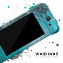 Teal Twilight Zone with Strikes of Lightening // Skin Decal Wrap Kit for Nintendo Switch Console & Dock, Joy-Cons, Pro Controller, Lite, 3DS XL, 2DS XL, DSi, or Wii - Vinyl Skin Wrap for Nintendo Switch 2, OLED, Lite, Pro Controller & Wii