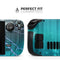 Teal Twilight Zone with Strikes of Lightening // Full Body Skin Decal Wrap Kit for the Steam Deck handheld gaming computer