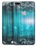 Teal Twilight Zone with Strikes of Lightening - Skin-kit for the iPhone 8 or 8 Plus