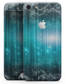 Teal Twilight Zone with Strikes of Lightening - Skin-kit for the iPhone 8 or 8 Plus