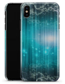 Teal Twilight Zone with Strikes of Lightening - iPhone X Clipit Case