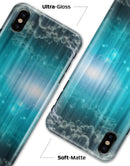 Teal Twilight Zone with Strikes of Lightening - iPhone X Clipit Case