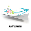 Teal Watercolor Floral Anchor - Premium Protective Decal Skin-Kit for the Apple Credit Card