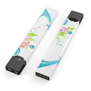 Teal Watercolor Floral Anchor - Premium Decal Protective Skin-Wrap Sticker compatible with the Juul Labs vaping device