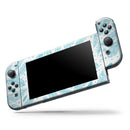 Teal Zendoodle Feathers // Skin Decal Wrap Kit for Nintendo Switch Console & Dock, Joy-Cons, Pro Controller, Lite, 3DS XL, 2DS XL, DSi, or Wii - Vinyl Skin Wrap for Nintendo Switch 2, OLED, Lite, Pro Controller, Wii & Classic Handhelds