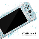Teal Zendoodle Feathers // Skin Decal Wrap Kit for Nintendo Switch Console & Dock, Joy-Cons, Pro Controller, Lite, 3DS XL, 2DS XL, DSi, or Wii - Vinyl Skin Wrap for Nintendo Switch 2, OLED, Lite, Pro Controller, Wii & Classic Handhelds