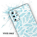 Teal Zendoodle Feathers - Premium Vinyl Skin Decal for Samsung Galaxy S25 Ultra, S24, S23, S22 & All Galaxy S Models