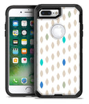 Teal and Aqua Descending Droplets - iPhone 7 Plus/8 Plus OtterBox Case & Skin Kits