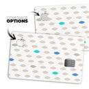 Teal and Aqua Descending Droplets - Premium Protective Decal Skin-Kit for the Apple Credit Card