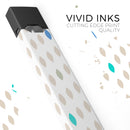 Teal and Aqua Descending Droplets - Premium Decal Protective Skin-Wrap Sticker compatible with the Juul Labs vaping device