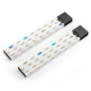 Teal and Aqua Descending Droplets - Premium Decal Protective Skin-Wrap Sticker compatible with the Juul Labs vaping device