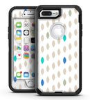 Teal and Aqua Descending Droplets - iPhone 7 Plus/8 Plus OtterBox Case & Skin Kits