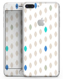 Teal and Aqua Descending Droplets - Skin-kit for the iPhone 8 or 8 Plus