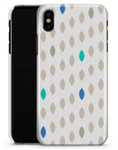 Teal and Aqua Descending Droplets - iPhone X Clipit Case