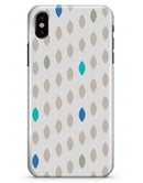 Teal and Aqua Descending Droplets - iPhone X Clipit Case