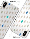 Teal and Aqua Descending Droplets - iPhone X Clipit Case