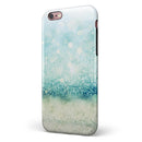 Teal and Aqua Unfocused Sparkling Orbs iPhone 6/6s or 6/6s Plus 2-Piece Hybrid INK-Fuzed Case