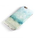 Teal and Aqua Unfocused Sparkling Orbs iPhone 6/6s or 6/6s Plus 2-Piece Hybrid INK-Fuzed Case